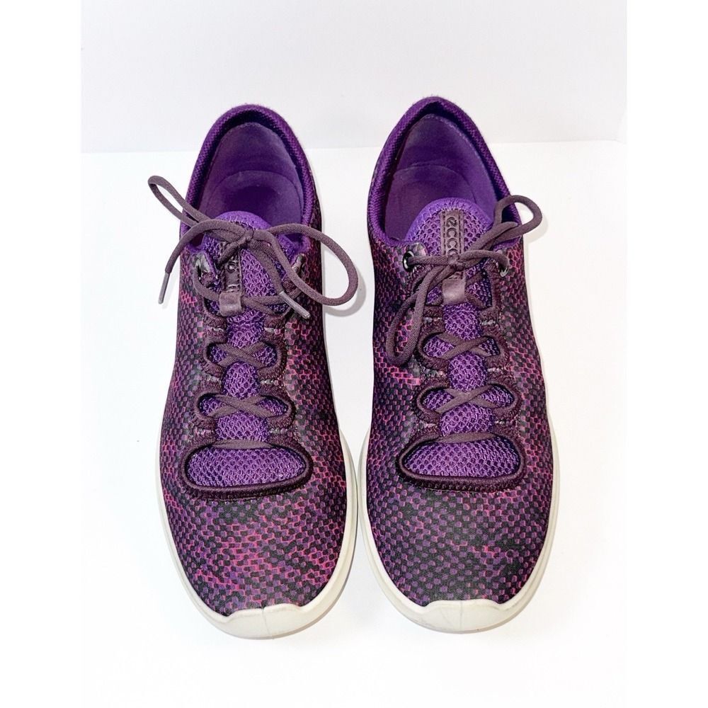 Ecco Sense Sport Lace Up Sneakers Comfort Walking Purple Light Womens 40/ 9-9.5 - Picture 6 of 15